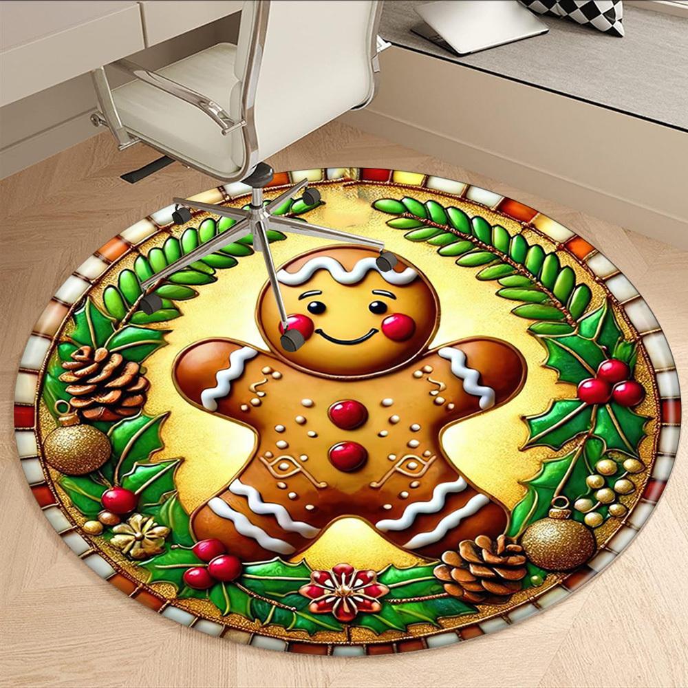 Merry Christmas Office Chair Mat Rug Nonslip Christmas Gifts Carpet Floor Mat Design For Home Gift Living Room Bedroom Office Decor