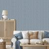 Blue Geometric Pattern Wallpaper for Living Room and Bedroom 50x1000