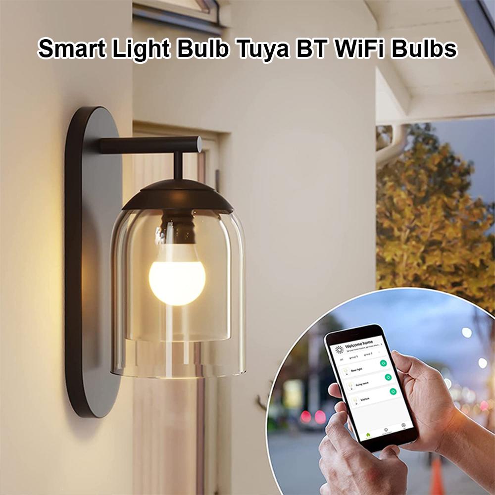 Умная лампочка Tuya BT WiFi лампы с изменением цвета 9 Вт 800 люмен 2700-6500K RGB светодиодная лампа