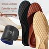 In-Stock Genuine Leather Sports Insoles: Cowhide, Sweat-Absorbent, Breathable, Unisex, Shock-Absorbing, Odor-Resistant for Basketball Shoes