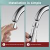 Kitchen Faucet Extender 360 Degrees Rotatable 3 Modes Adjustable Sprayer Attachment