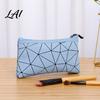 Travel Accessory Pouch Set 3Pcs/Set Makeup Bags Waterproof Faux Leather Cosmetic Portable Skin Care Storage Bag Geometric Toiletry Bags for Skincare,