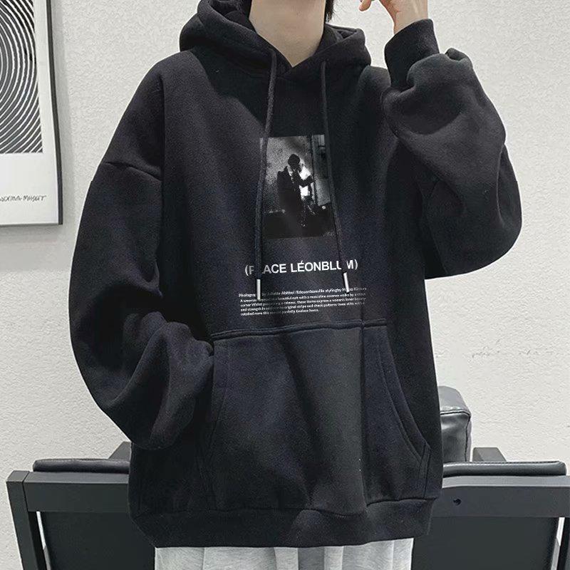 Boys' Oversized Heavyweight Hooded Sweatshirt - American Style, Autumn/Winter 2023 National Trend