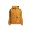 Essential Utility Windbreaker Jacket with Print Logo and Zip Hood Men Outerwear Brown HN9034