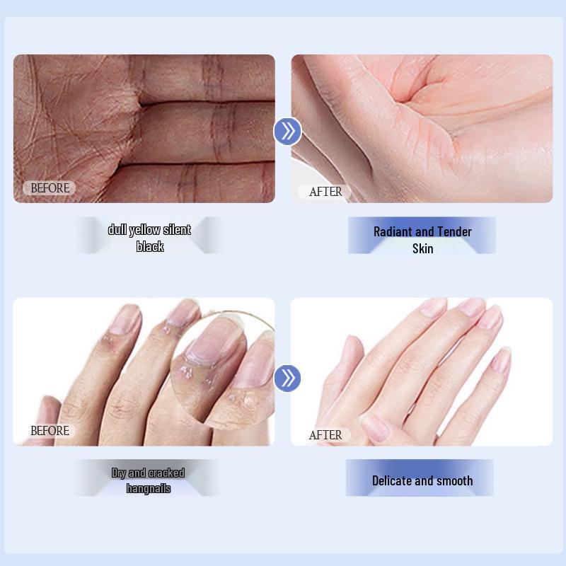 Qianzi Увлажняющая маска для рук с ниацинамидом: Питательные, против трещин, увлажняющие перчатки для гладких, мягких рук.
