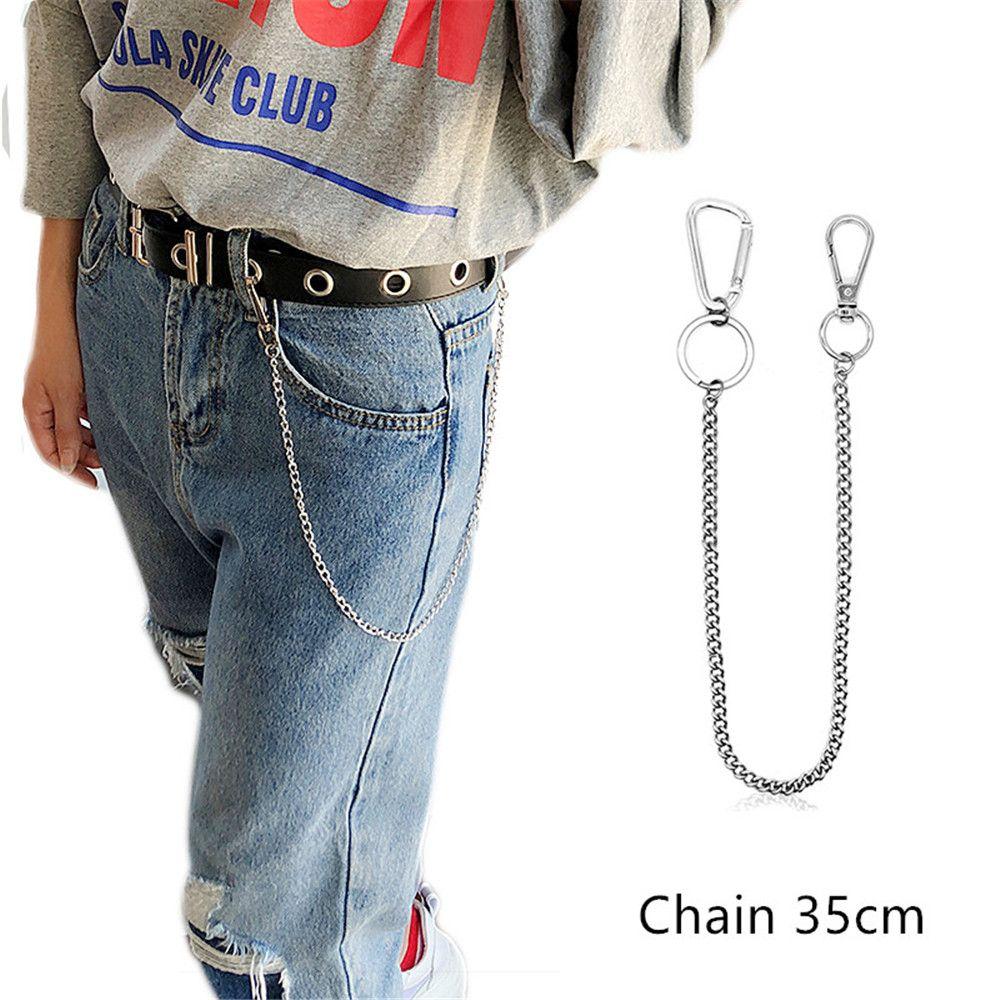 Long Trousers Hipster Pant Jean Keychain Clip Wallet Belt Chain Keyring HipHop Jewelry