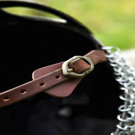 Viking Helmet with Chainmail Warrior Helmet, Medieval Armor Replica, LARP Reenactment, Cosplay Collectible Gift