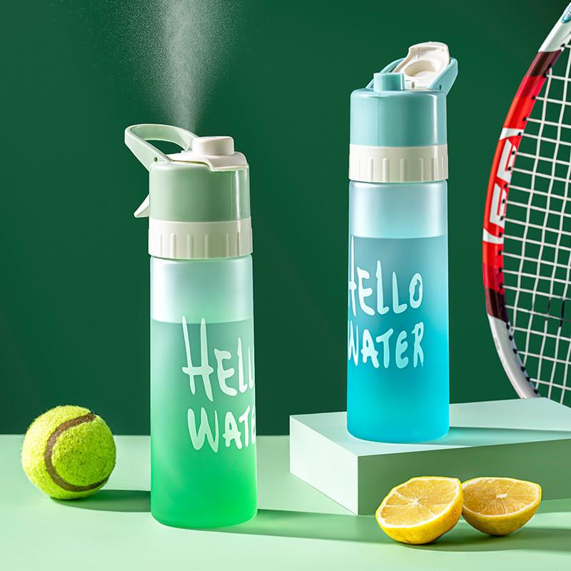 Spray Water Cup Large Capacity Male and Female Sports Food Grade Student Cooling Portable Water Bottle Air Jet Spray Cup