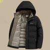 Мужская толстая и теплая хлопковая куртка для осени и зимы, деловая и повседневная, мужская хлопковая куртка, верхняя одежда