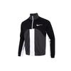 Color-Block Knit Stand Collar Jacket With Swoosh Logo Men Outerwear Black DD5982-010