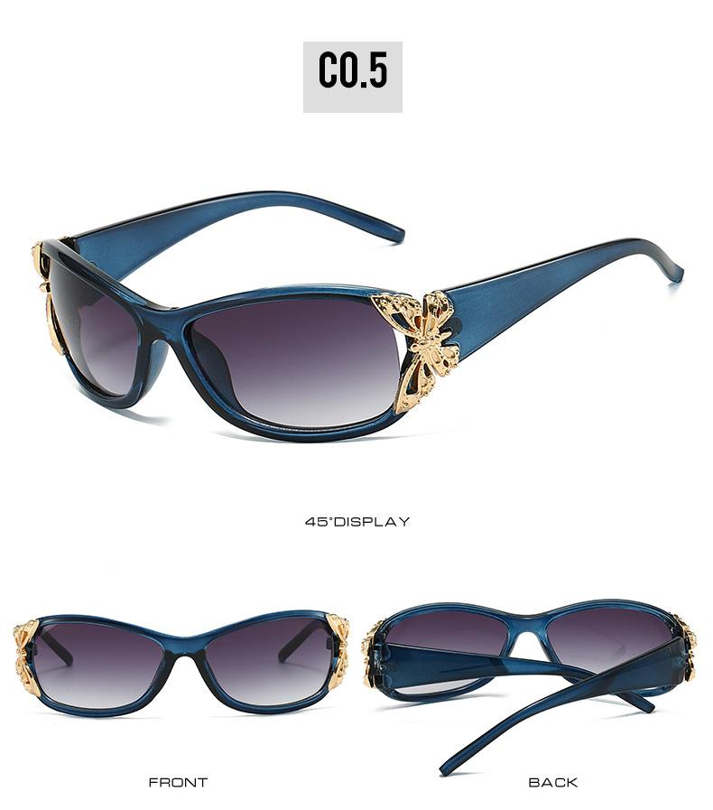 Модные солнцезащитные очки с поляризацией и дизайном бабочки, трендовые облегающие спортивные солнцезащитные очки с защитой UV400, солнцезащитные очки для женщин