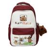 Cartoon Capybara Pattern Backpack Large Capacity Shoulders Bag Gift Children