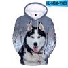 Толстовка с капюшоном для женщин и мужчин с 3D принтом собаки и хаски, уличная одежда, пуловер в стиле хип-хоп, куртка с капюшоном, мужская повседневная спортивная одежда