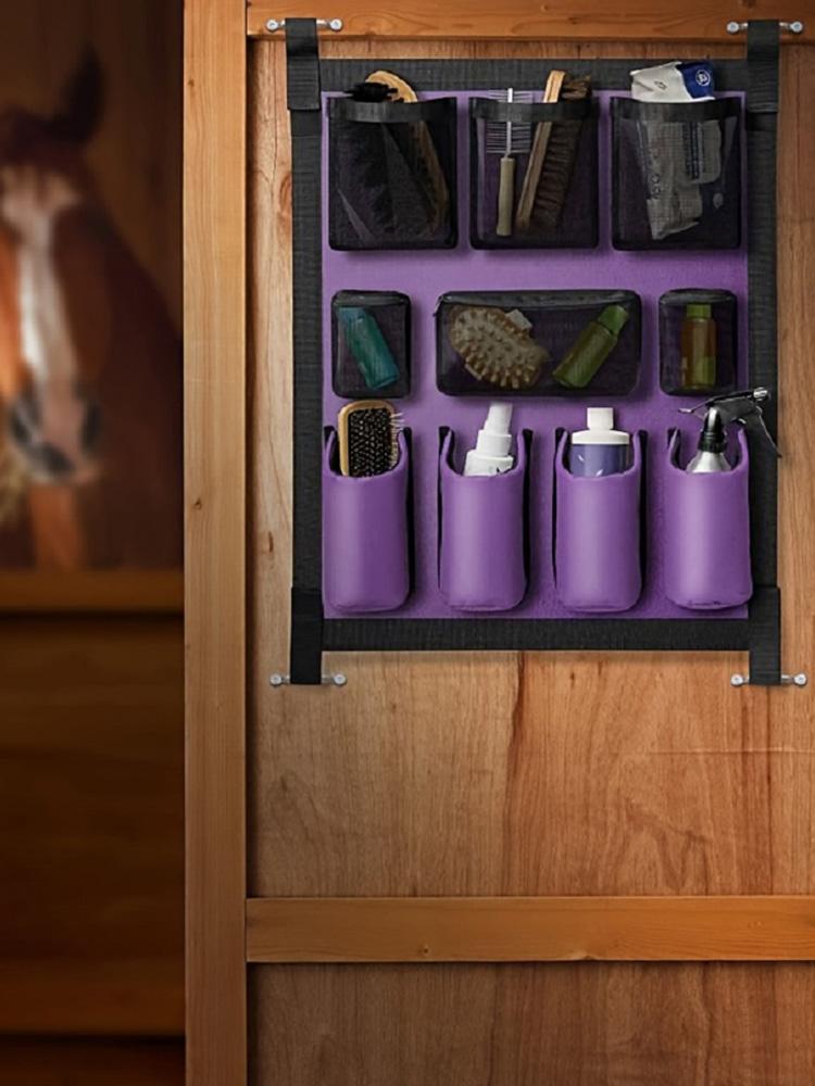 Horse Tack Storage Bag Large-Capacity Horse Trailer Organizer Multi-Pocket Storage Hanging Bag Horse Stable Supplies
