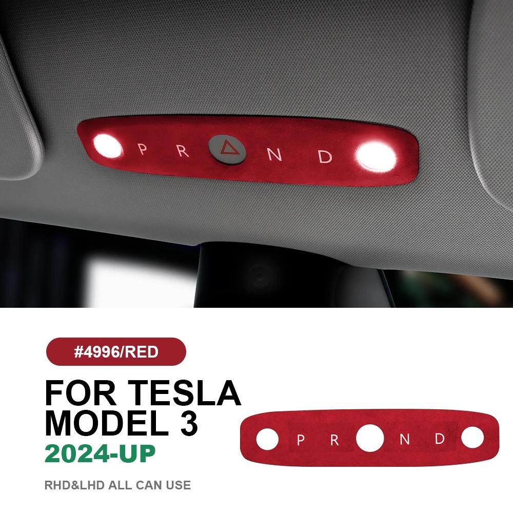 Suede Reading Light Frame Trim Sticker for Tesla Model 3 Highland 2024 Model Y Juniper 2025-UP Accessories