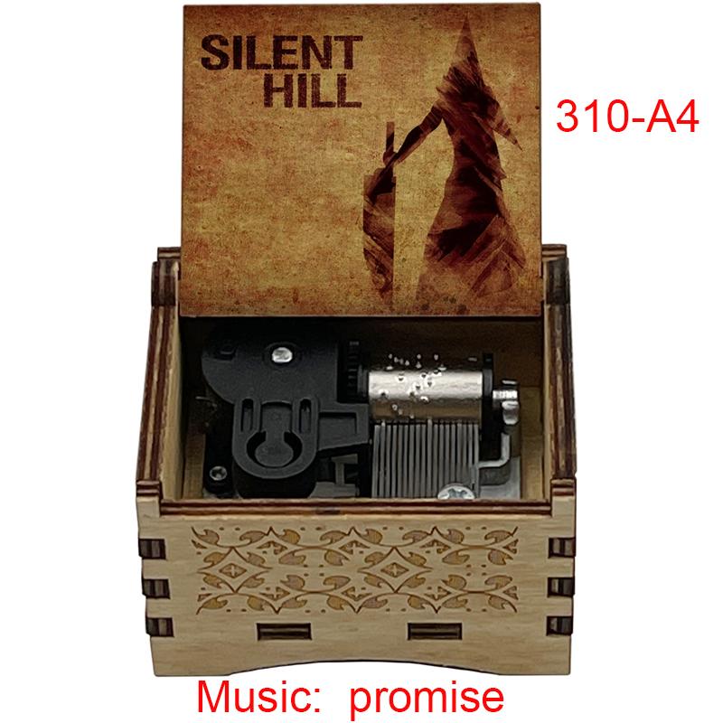 Игра Silent Hill Фоновая музыка Обещание Адаптированная 18-тональная Музыкальная шкатулка Украшения для комнаты Праздничные подарки для друзей 3