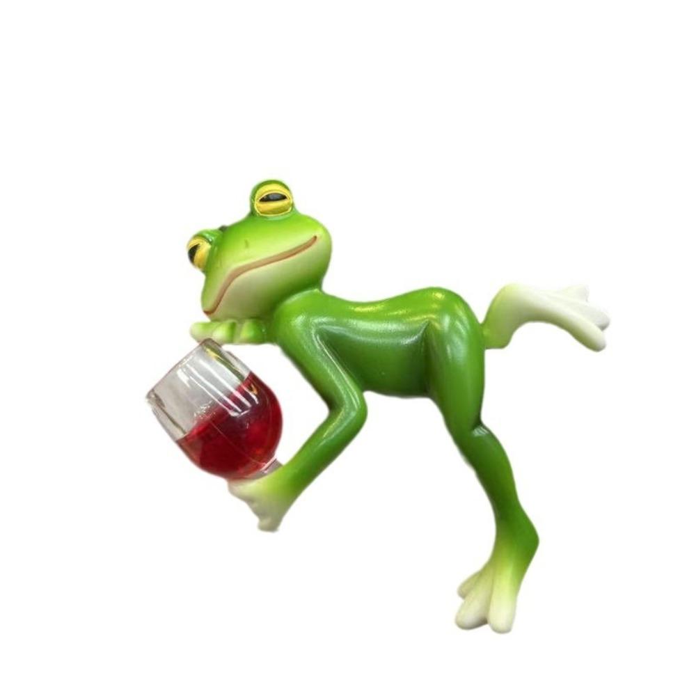 Hanging Flower Pot Edge Frog Decorative Ornaments Hanging Decorative Simulation Animal Ornament