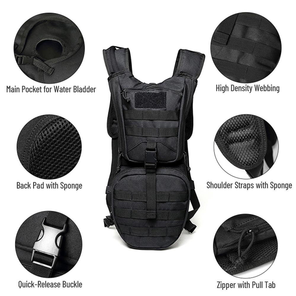 Outdoor Bag Molle Hydration Pack Backpack Waterproof for TPU Water Bladder for Cycle Hiking Climbing