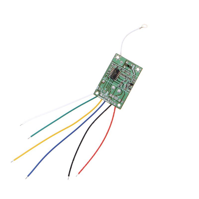 40mhz Transmitter 4ch Remote Receiver Board With Antenna For Diy Rc Car Robot