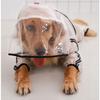 Pet Raincoat Puppy Four Feet Hooded Transparent Waterproof Teddy Large Dog Rain Out Clothes