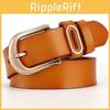 Genuine Women Leather Belt Metal Pin Buckle Jeans Waist Belt Fashion Decoration