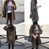 Corduroy Shirt For Women With Relaxed Bf Fit And Piping Design For Casual Autumn Wear