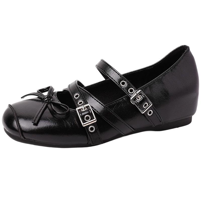 French retro design square head ballet Mary Jane shoes women's 2025 summer new small leather shoes with skirt