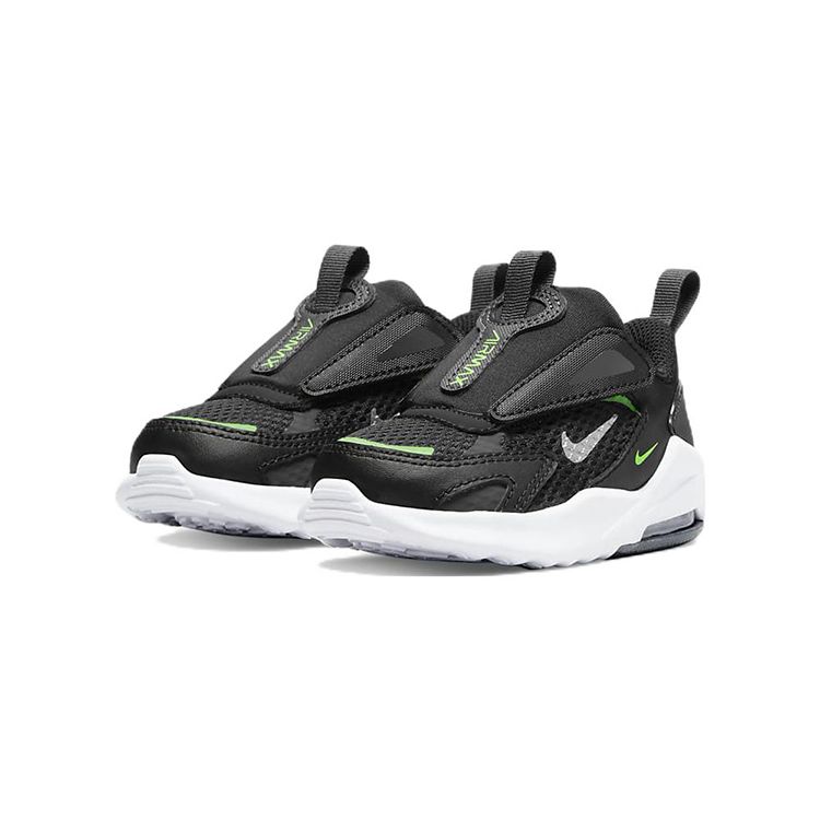 Nike Кроссовки для бега Air Max Bolt с низким верхом, детские кроссовки, черно-белые CW1629-006