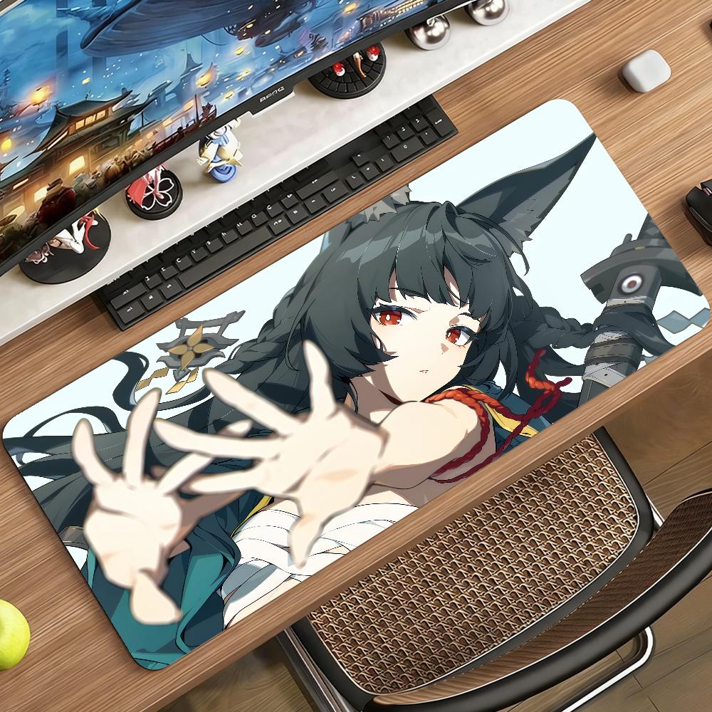 Игровой Hoshimi Miyabi Zenless Zone Zero Коврик для мыши Нескользящая резина Геймерский Баланс Компьютер Декор Настольный коврик Ноутбук Офис Большой