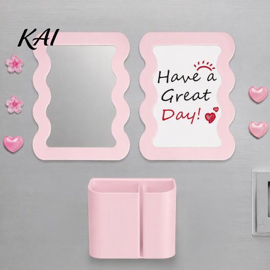 Back to School Supplies 10Pcs Locker Accessories Kit for Girls, Includes Magnetic Mirror, Whiteboard, Pen Holder, Gift Teen Girls Magnets Stickers,