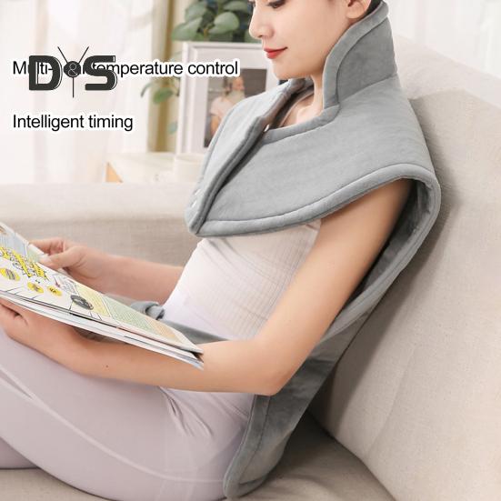 Электрическая грелка с автоматическим выключением, розетка 240 В, Великобритания, регулируемые кнопки, подогрев плеч, шеи, спины, 9 скоростей, регулировка температуры, управление одной кнопкой, грелка