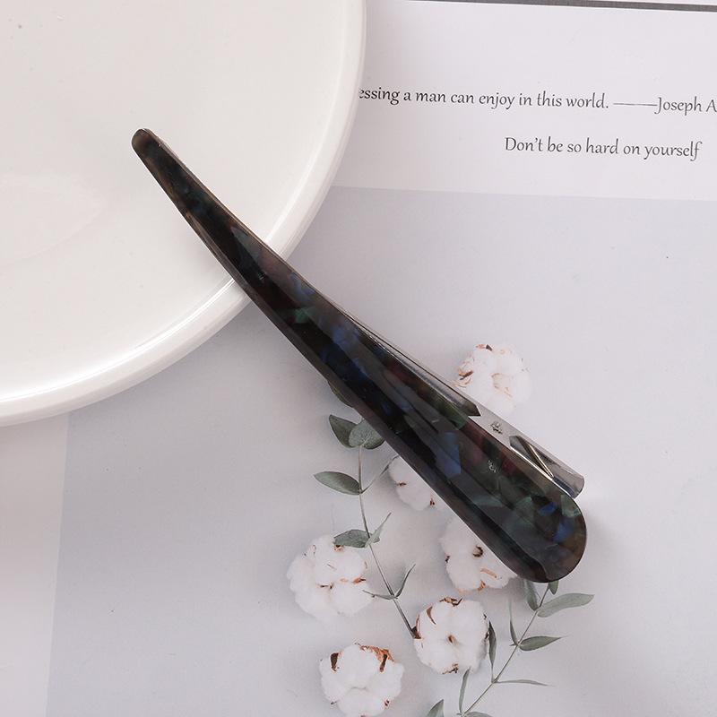 Заколка для волос из ацетата с блестками в корейском стиле для шикарных причесок - Большая акриловая заколка для элегантных причесок