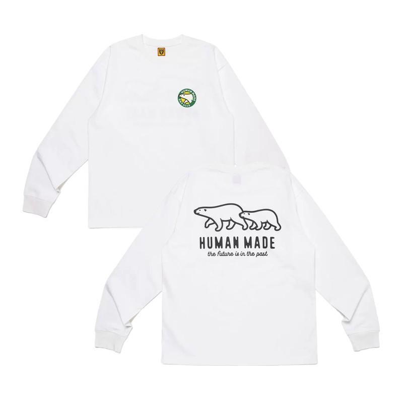 Japanese Vintage Long Sleeve T-Shirt Cartoon Animal Print Loose Fit Teens