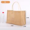 1PC Vintage Linen Tote DIY Beach Handbags Eco Friendly Shopping Bag Organizer Portable Large Capacity Handbag XS/S/M/L/XL