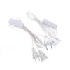 3M Transparent Power Extension Cord 220V 110V Eu Us String Wire Ac Standard Switch Cable For Xmas New Year Party String Light