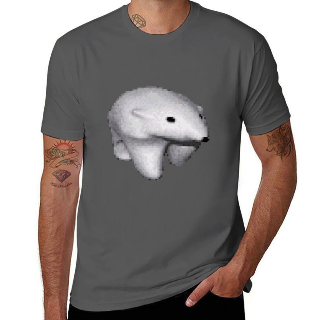 Walking Polar Bear Meme 3d Tshirt Breathable Workout Short Sleeve Top