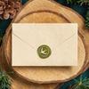 1pc Wax Seal Stamp Set 1Pc Golden Tone Sealing Wax Stamp Solid Brass Head with 1Pc Wood Handle for Envelopes Invitations Gift Card Bird 83x22mm