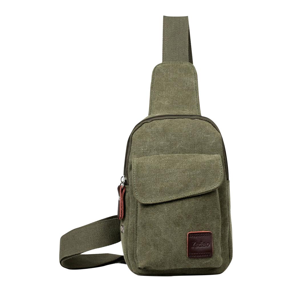 Men Messenger Bag Shoulder Bag Canvas Cross Body Sling Pack Satchel