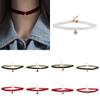 Santa Velvet Collar Necklaces Clavicle Chain Cartoon Pendant Choker Christmas Choker  Gift
