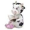 [A2482] - Resin Figurine 'Sacred Cow' Black White Pink - 5/6 Cm (book)