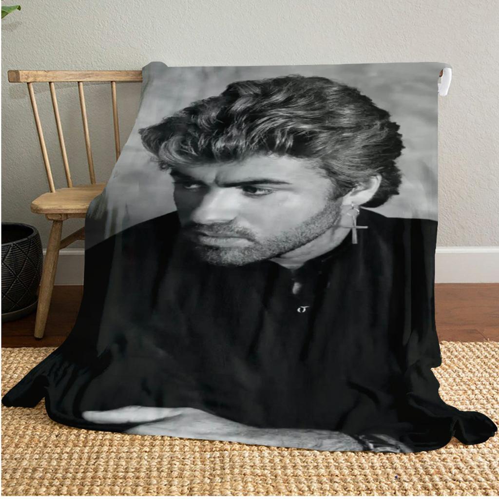 George michael Soft Comfortable All Seasons blanket Sofa Office Naps blanket Outdoor Travel throw Perfect Gift
