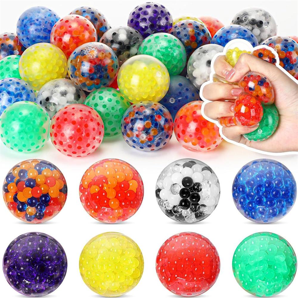 2/4Pcs Squishy Balls for Kids Adults Stress Relief Small Squeeze Fidget Balls Set Autism Hyperactivity Increase Entertainment
