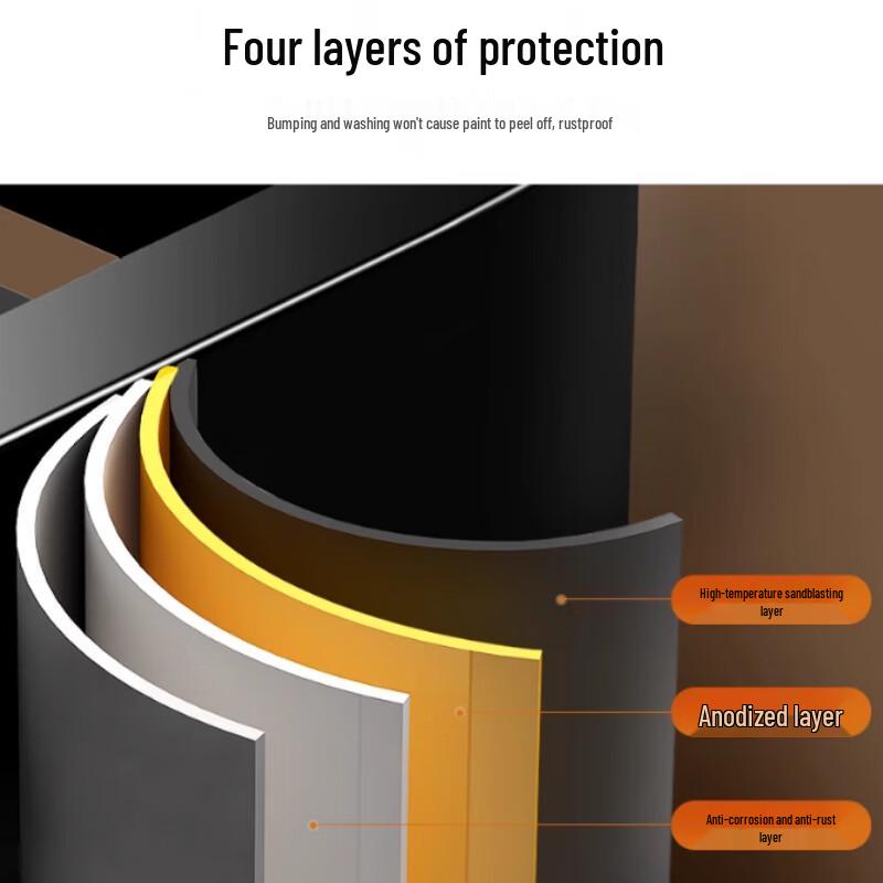 Черная настенная двухъярусная полка для специй с крючками