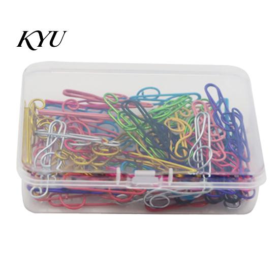 Creative Document Organizers Musical Note Paper Clips, Colorful Metal Treble Clef Decorative Classroom Gift Items Fasteners, Bookmarks for Office