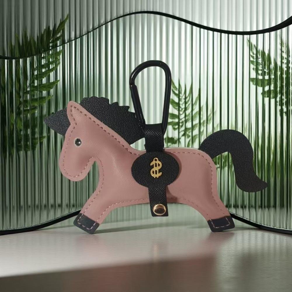 Handmade Stitching Horse Pendant Multi-color Keychain New Trend Bag Charm  Backpack Accessory