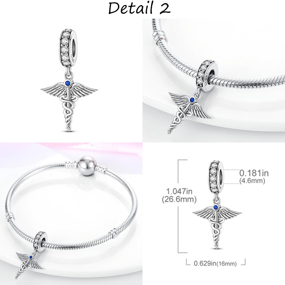 Медный медицинский шкафчик, подвеска-шарм в виде стетоскопа, оригинальные бусины, подходят для браслета Mula, DIY изготовление изысканных ювелирных изделий, подарок