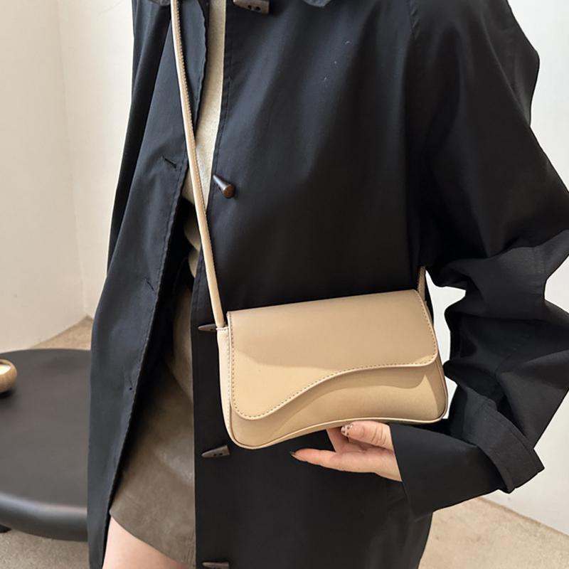 Минималистичная однотонная модная сумка-слинг Cloud Flap, легкая сумка через плечо для поездок на работу, сумка для телефона для девочек-подростков, идеально подходит для прогулок