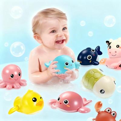 Игрушка для купания, детская игрушка для игры в воде, маленькая игрушка-дельфин, игрушка для ванной, маленькая уточка и маленькая черепашка, подходит для мальчиков и девочек