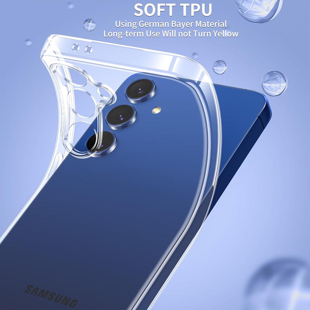 Ультратонкий прозрачный мягкий силиконовый чехол для Samsung Galaxy S25 Edge S24 S23 FE Ultra Plus 5G, прозрачный противоударный чехол