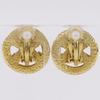 CHANEL COCO Mark Earring 96P vintage Plated Gold 10.8g Women Used